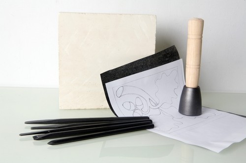 Stone carving oak - carving, leaf'
