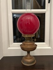 Duplex Paraffin Oil Lamp - Red