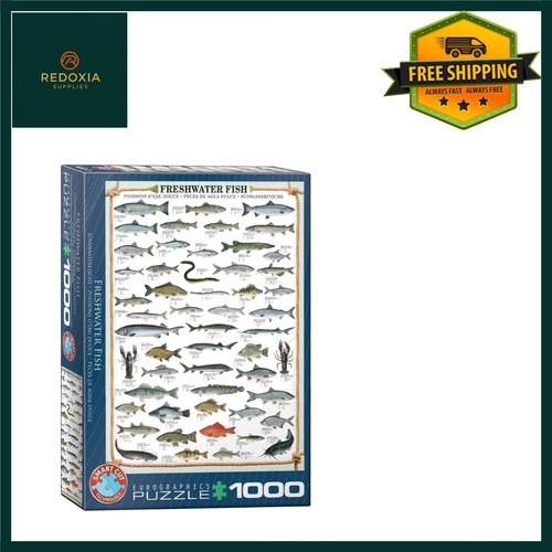 Freshwater fish jigsaw - freshwater,