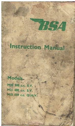 Bsa m20 m21 - (500cc, sv)