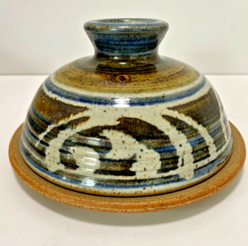 Studio pottery cheese dish - pottery,