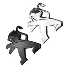 10.3x11cm for Peugeot Metal Car Front Emblem Rear Trunk Badge Replaced Sticker