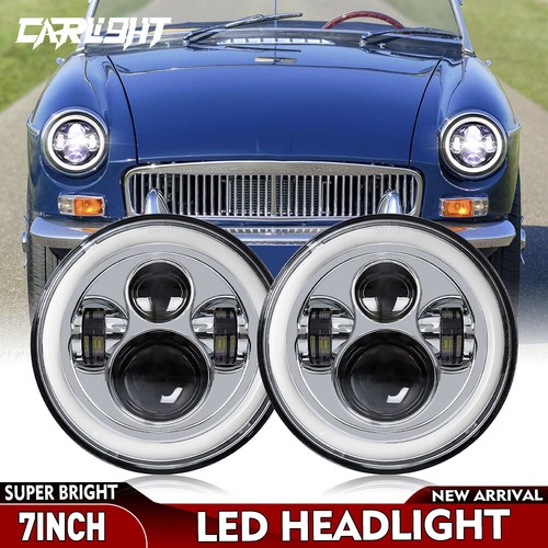 2pcs inch round - 7'', led