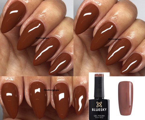 Bluesky gel nail polish brown - gel,