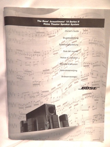 The bose acoustimass series - bose,