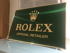 Large Rolex Retailer gold