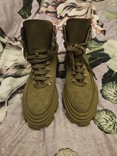 Zara Green Chunky Soul  Boots