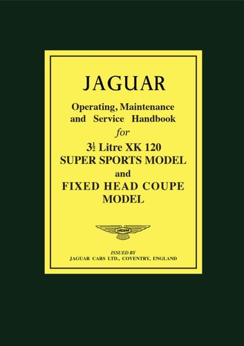 Jaguar xk120 handbook - jaguar,
