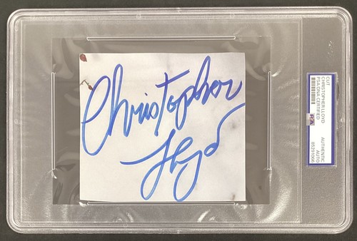 Christopher lloyd signed cut - christopher,