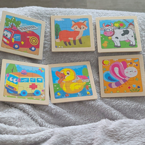 Set wooden picture - set, 6