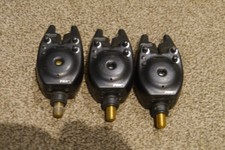 FOX MICRON MMX BITE ALARMS X3 RED LED USED COARSE FISHING TACKLE