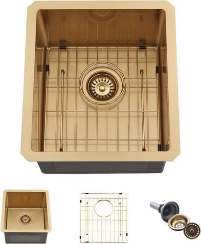 Gold bar sink 15 inch - 13,