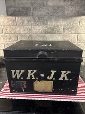 Large Black Deeds Style Tin