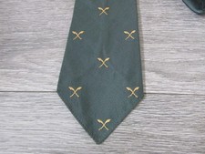 Early Crossed Kukri Khukuri Gurkha Knife Motif Possibly Regimental Military Tie