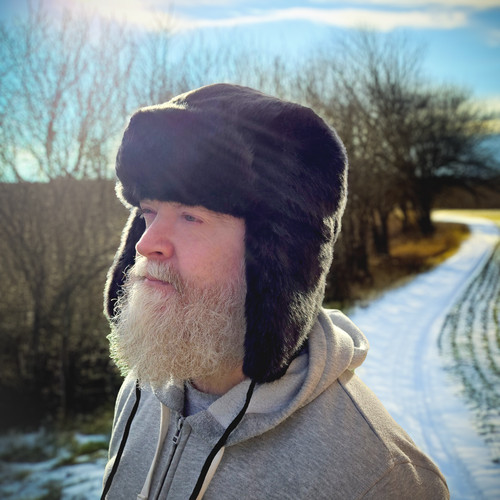 Black faux fur - fur, ushanka