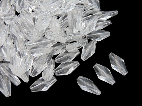 Pcs clear acrylic faceted - -,