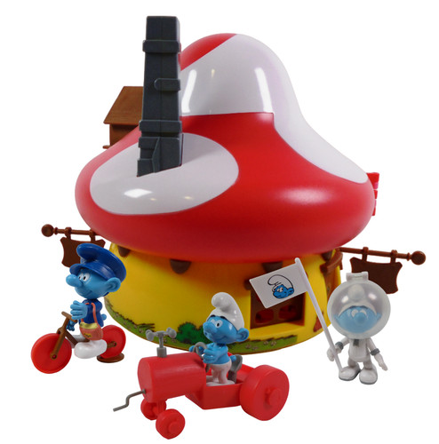 Smurfs house with action - smurfs',