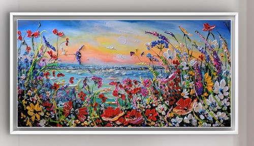 Original sunset oil flower - sunset,
