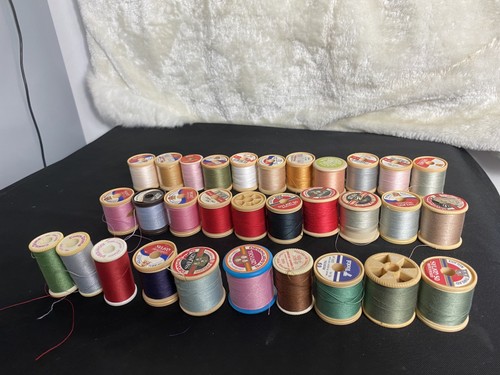 Vintage sewing reels with - vintage,