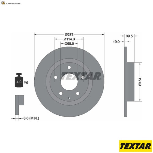 Brake discs 92254703 for - discs,