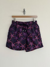 Vilebrequin Turtle Swimming Shorts Purple With Red Starfish Medium