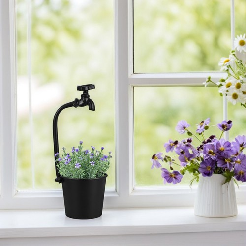 Wrought iron garden pots retro - iron,