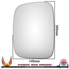 Left Hand Passenger Side VW Caddy Maxi Life 2004-2020 Convex Wing Mirror Glass
