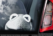 Kermit the Frog - Car Window Sticker - Muppet Show Peeper Sign Art Print Gift