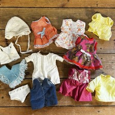 Vintage Doll’s Clothes Dresses Waistcoat Poncho Assorted Retro c.1970’s