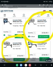 vw t25 Front Wheel Arches