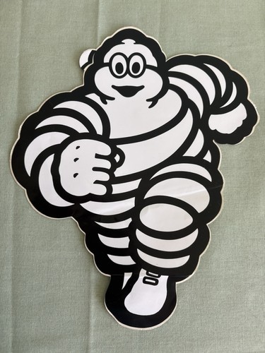 Vintage michelin man decal - man,