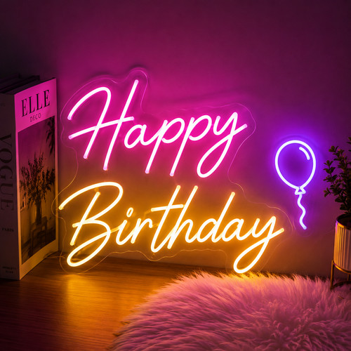 Custom birthday neon sign - custom,