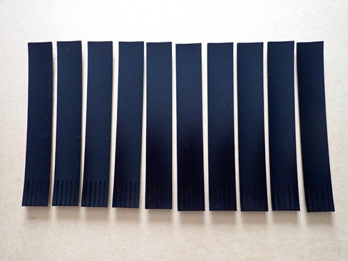 Black blank leather - black,