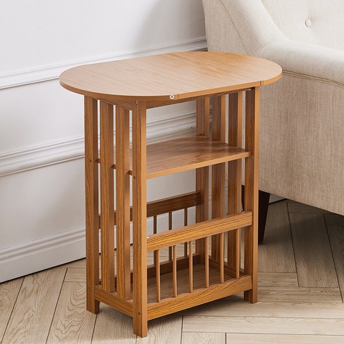 Wooden magazine rack - rack, shelf