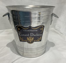 VINTAGE USED CANARD DUCHÊNE CHAMPAGNE ICE BUCKET COOLER FRENCH WINE BAR WEDDING
