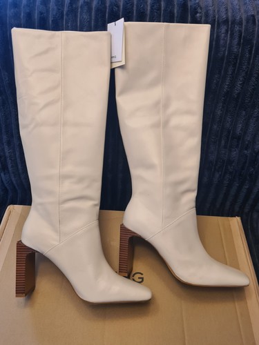 Mango cream real - real, leather