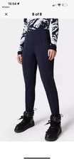 New With Tags Navy SWEATY BETTY Ski Trousers OFF PISTE Stirrup Ski Pants XS UK8