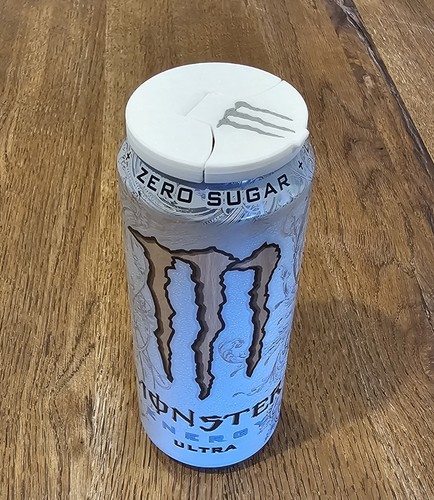 Monster energy drink can - monster, lid