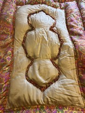 ANTIQUE VINTAGE MID CENTURY 1960s 60s ENGLISH FEATHER QUILT EIDERDOWN SINGLE VGC