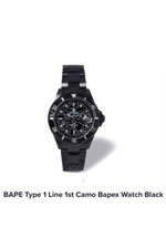 Bapex Type1 Black 1st Camo Watch Black