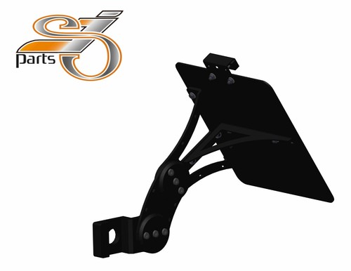 License plate holder side