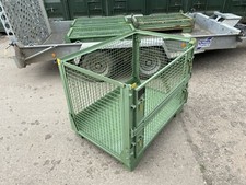 Collapsable Stackable Metal Stillage, Caged Bins,  heavy duty Euro Pallet Size
