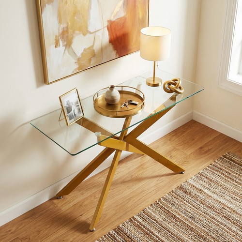 Glass console table modern - table,