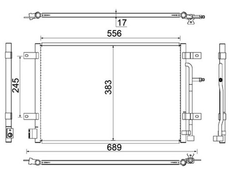 Mahle condenser - a/c,