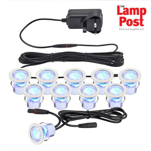 Set 30mm ip44 led blue - of, x