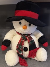 Vintage 2003 Tesco Chilly Friends Snowman Soft Toy Christmas Plush Read Desc