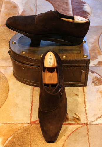Berluti brown suede monks - berluti,