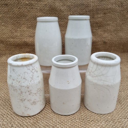 Set vintage stoneware cream - set,