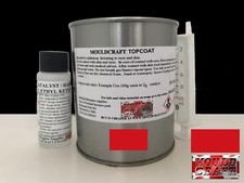SIGNAL RED FLOCOAT / TOPCOAT 500g kit USES BOAT REPAIR FIBREGLASS RESIN MOULDS
