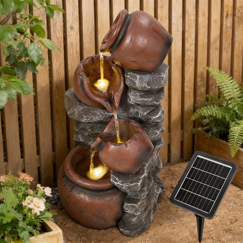 Resin garden stone water - garden,